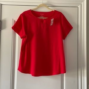 NWT Van Heusen Short Sleeve Blouse